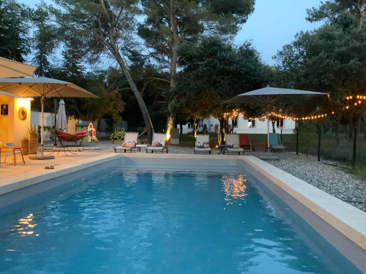 Gite Dans Les Pins Avec Piscine Villa Mazan Exterior photo