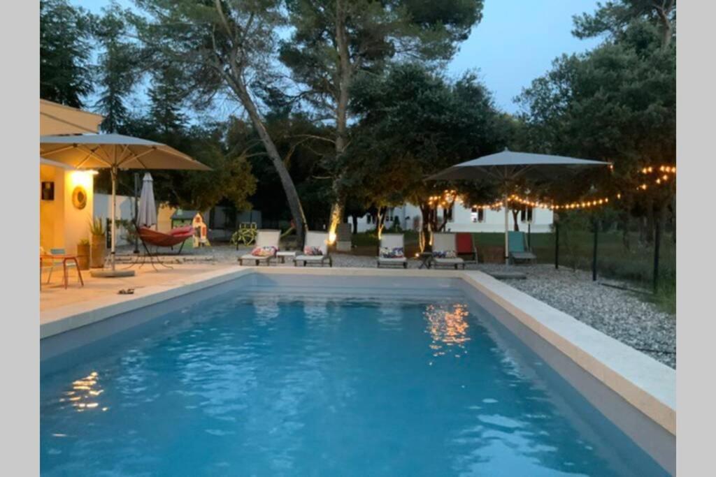Gite Dans Les Pins Avec Piscine Villa Mazan Exterior photo